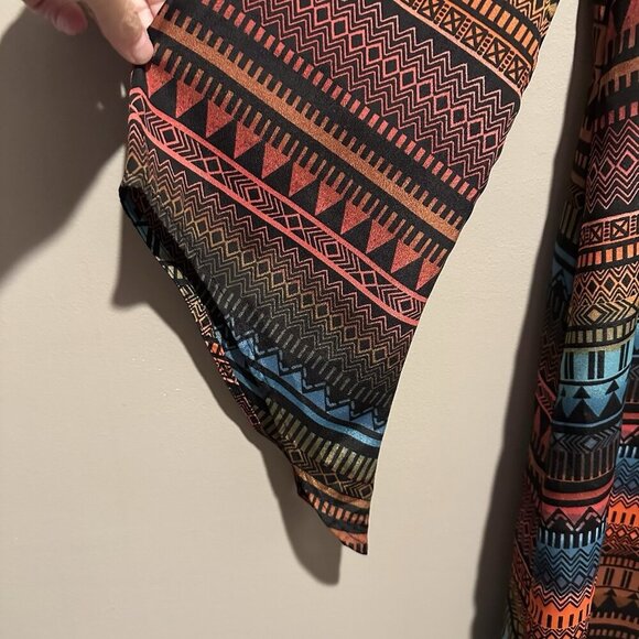 Rock 47 by Wrangler Dress Womens Size Medium Native Aztec Print Festival Western - Picture 3 of 9